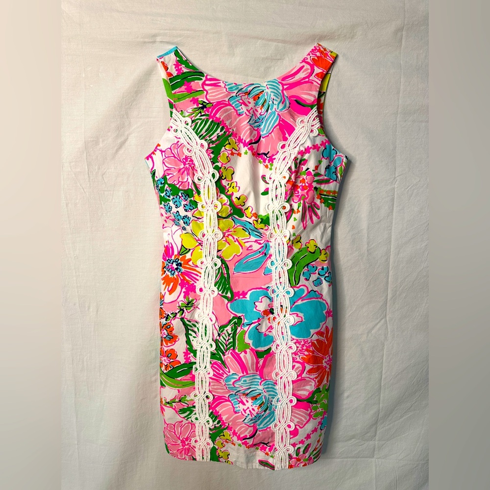 Lilly Pulitzer Nosey Posey Floral Sleeveless Shift Dress